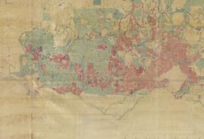 The 1862 Land Act Map - detail