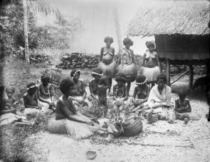 Girls and women at small soi or feast