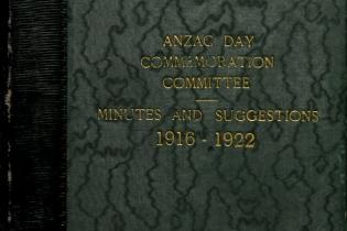 Anzac Day Commemoration Committee Minutes and Suggestions Cover
